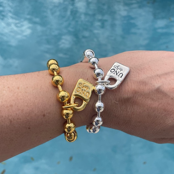 UNO de 50 Bracelet - SNOWFLAKE - Silver Plated - Size M - Picture 12 of 16